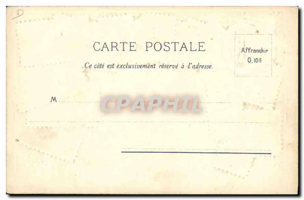 Sammlung französischer Briefmarken — Nr. 19 - Rückseite