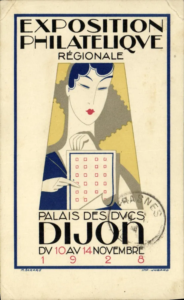 Regionale Philatelienschau — Dijon — Druck von Jogard - Vorderseite
