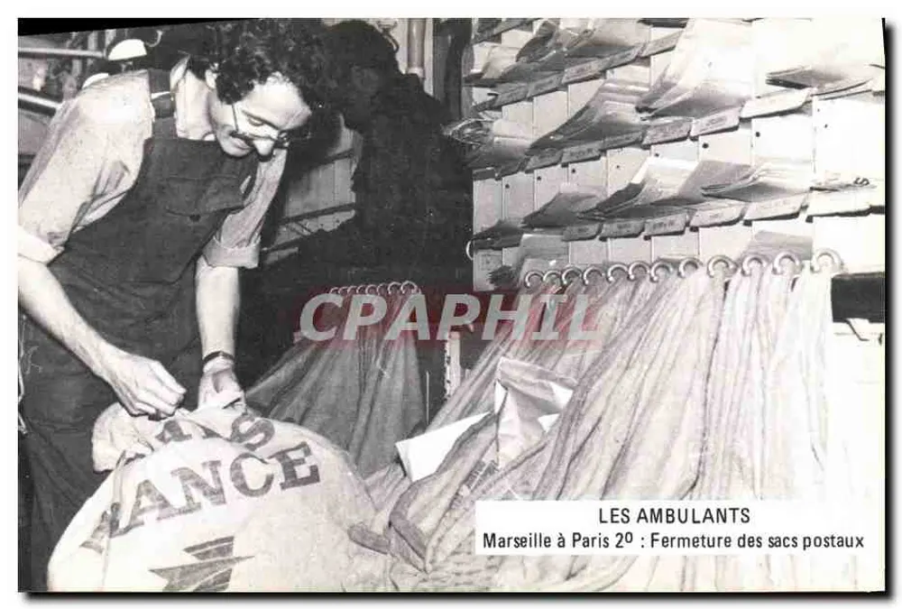 Marselha para Paris 20 : Fechamento dos sacos postais — LES AMBULANTS — PTT - Frente