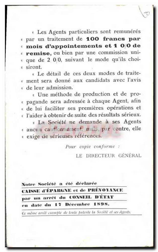 Häuser gebaut von der Gesellschaft Foncière — Fotokollage — Verlag MR. MERCADUR, 79, FAUBOURG POISSONNIÈRE, PARIS - Rückseite