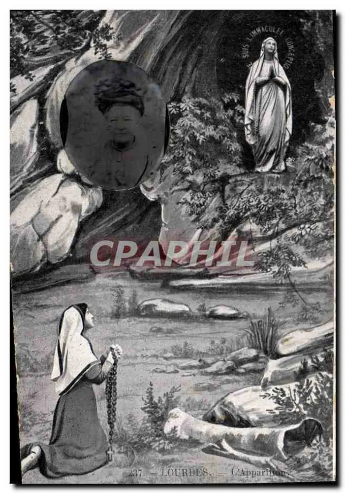Lourdes — A Aparição — A Imaculada Conceição - Frente
