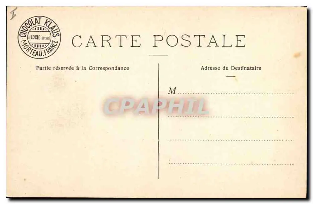 Le Havre — Der Vorderhafen — Verlage: CHOCOLAT KLAUS - Rückseite