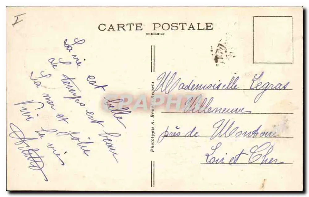 Les Sables-d'Olonne — Abfahrt der Thonnières zur Fischerei — A. B. - Rückseite