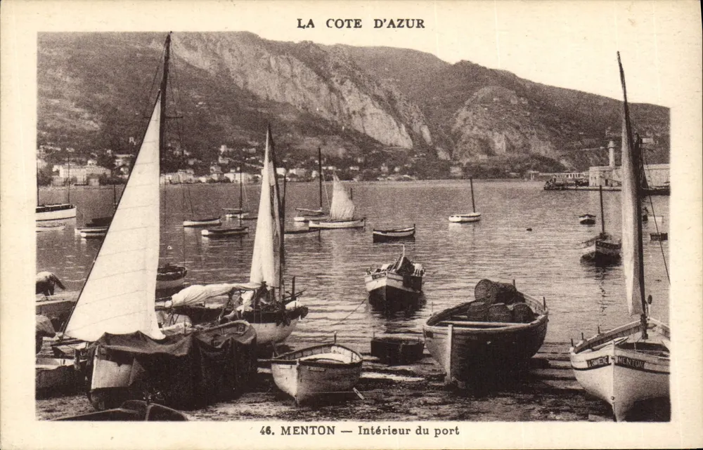 MENTON — 항구 내부 — ÉDITIONS D'ART MARTHE, NICE - 앞면