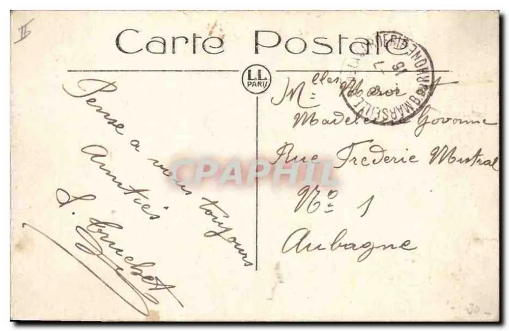 Bordeaux — Der Hafen und die Kais — LL - Rückseite