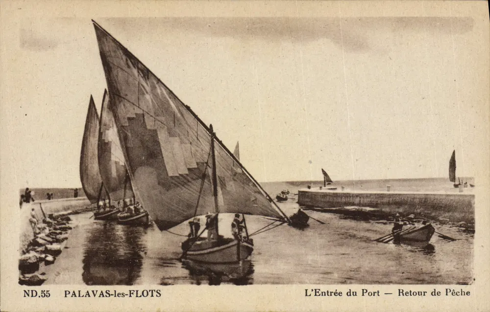 Palavas-les-Flots — Der Eingang zum Hafen — Rückkehr vom Fischen — ND.55 - Vorderseite