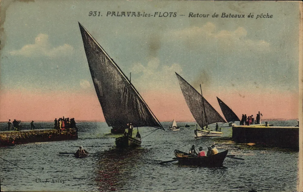 Palava-les-Flots — Rückkehr der Fischereiboots — Ch. J. Astay, Nr. 931 - Vorderseite