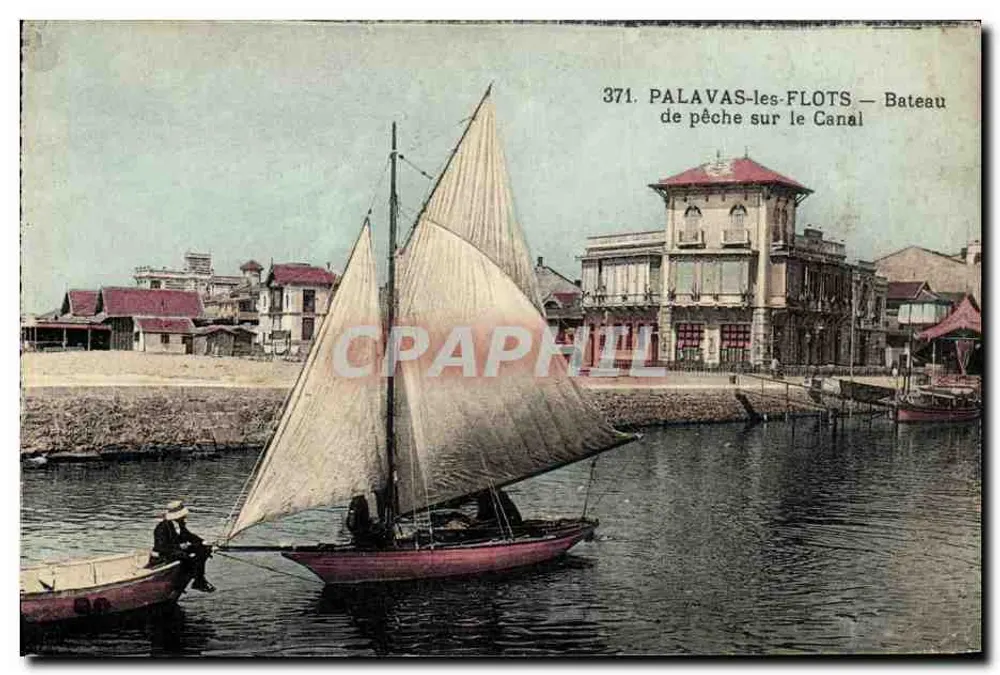 Palavas-les-Flots — Fischerboot auf dem Kanal — n° 371 - Vorderseite