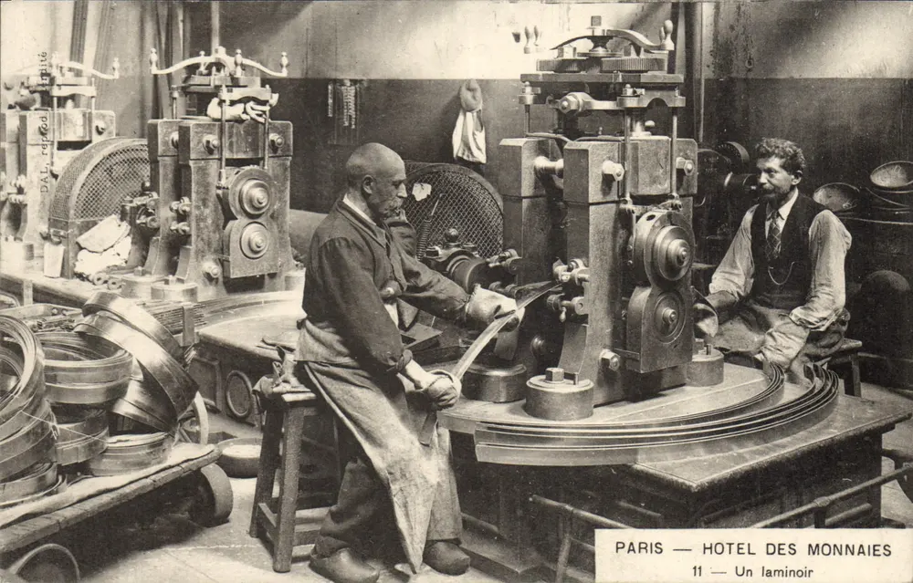 Paris — Hotel des Monnaies — Eine Walzmaschine — Dal Lepo - Vorderseite