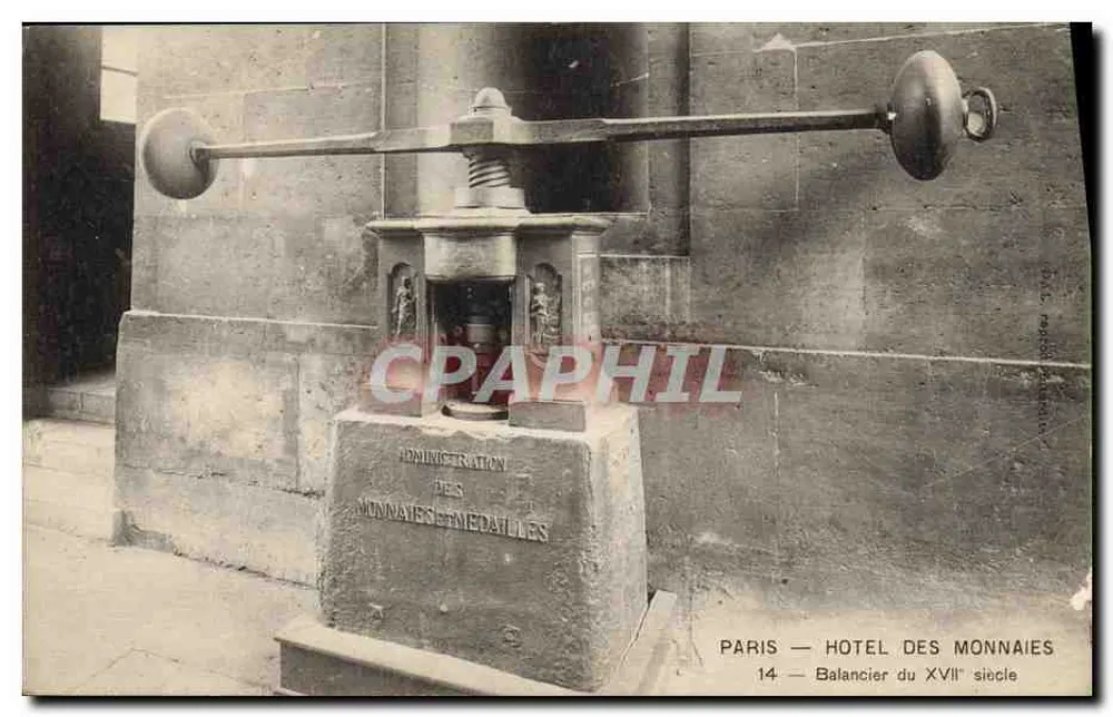 Paris — Hotel des Monnaies — Waage des 17. Jahrhunderts - Vorderseite