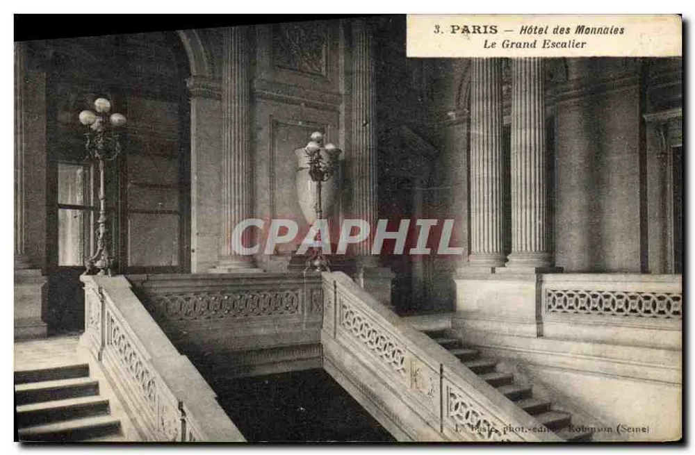 Paris — Das Münzhotel — Der Große Treppenaufgang - Vorderseite