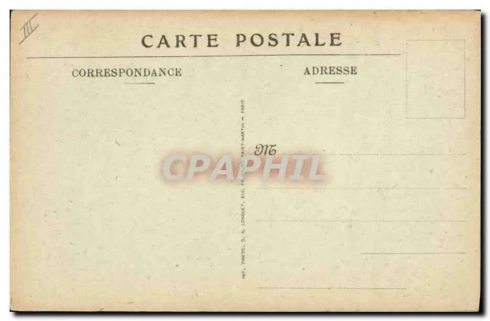 Paris — Hotel der Münzen — Der Peristyl — DAL, reproduktion verboten - Rückseite