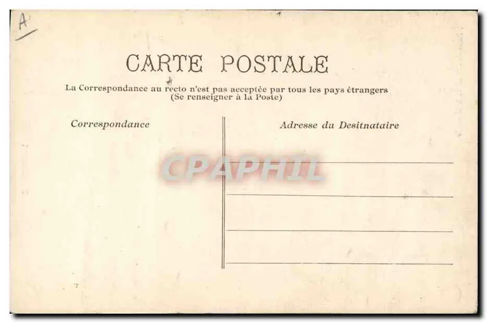Tor der Münze — Paris — Verlag unbekannt - Rückseite