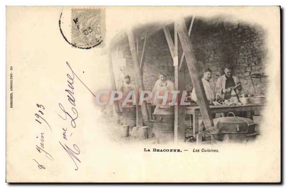 La Braconne — Le Cucine — TONGNED, ANGOUILLÈRE - 89 - Recto