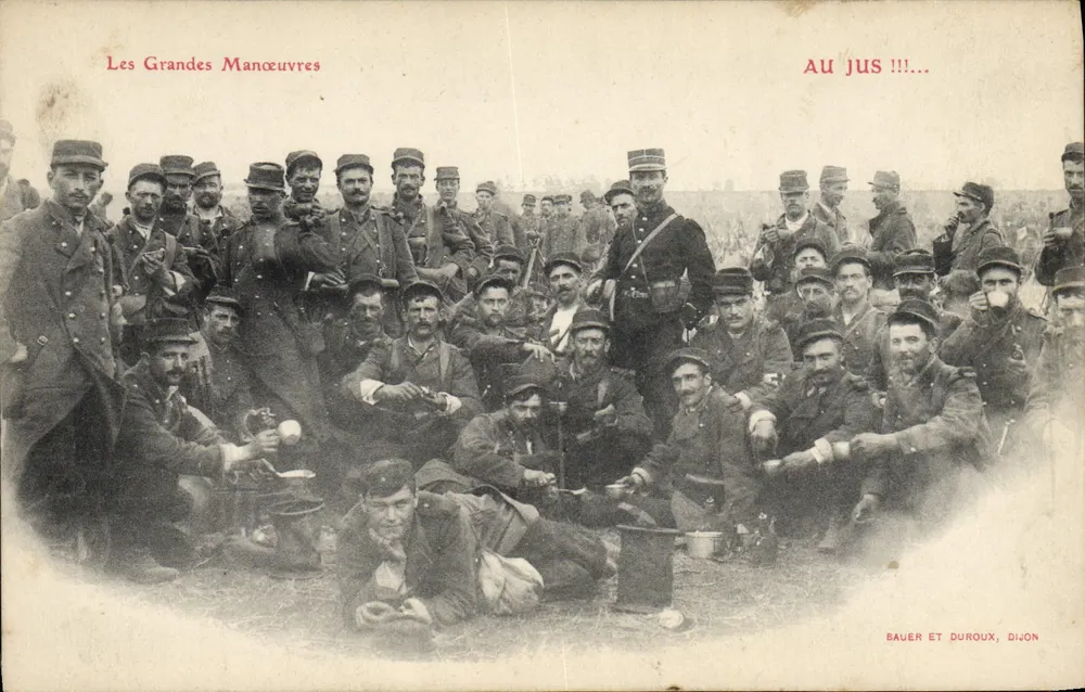 Die Großen Manöver — Au Jus !!!! — Bauer et Duroux, Dijon - Vorderseite