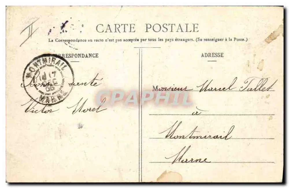 Eine militärische Parade — Militärisches Leben — P. Gillat, Verlag, in Chavanne (Aube) - Rückseite