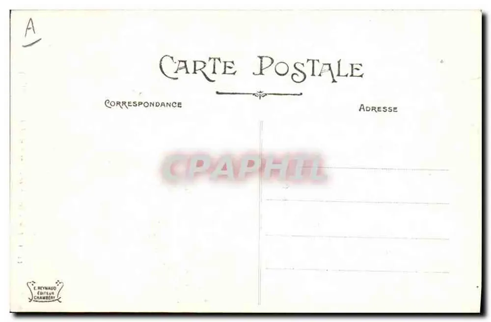 Savoyardische Kleidung - Umgebung von CHAMBÉRY — Verlag E. Reynaud, n°34 - Rückseite