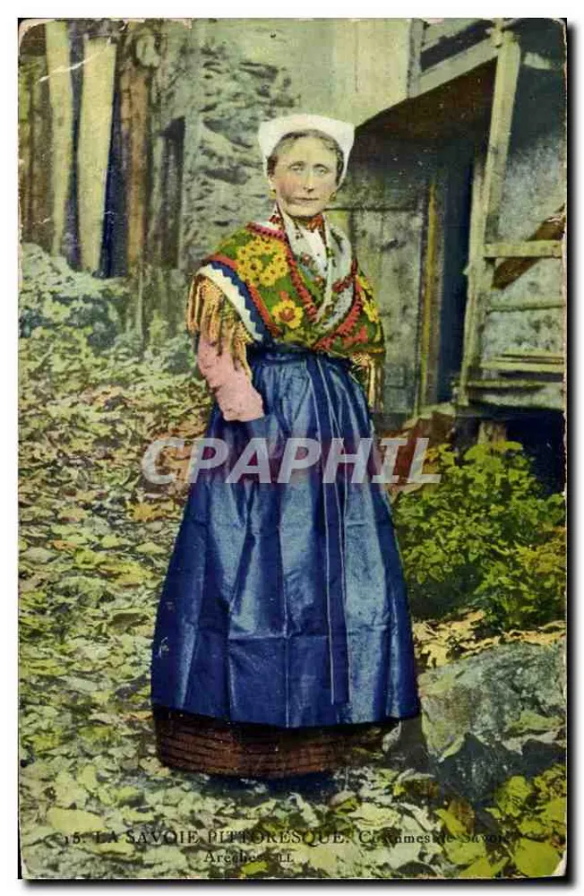 A Savoia pittoresca — Chemise de Savoie — Areches, LL - Frente
