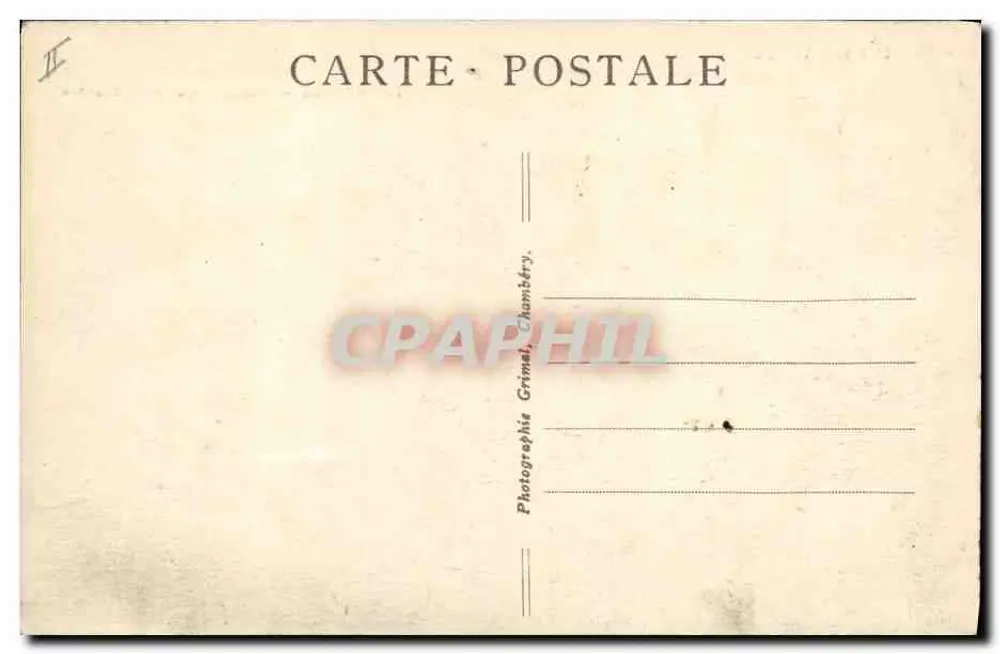 Savoie — Dança Savoyarde — Fotografia Grimal, Chambéry, n°1834 - Verso