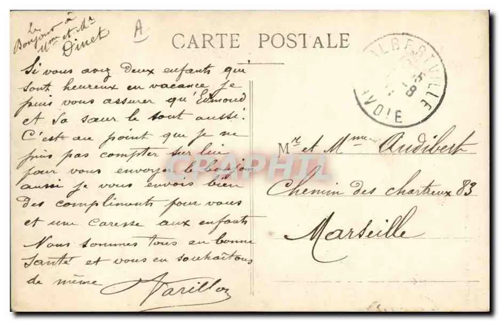 Savoie — Traje da Tarentaise — Coleção L. Grimal, Chambéry - Verso
