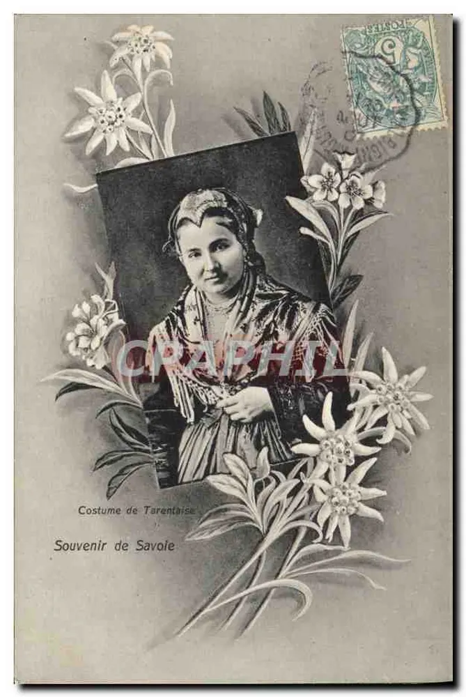 Traje de Tarentaise — Lembrete de Saboia — G. C. Editor, Grenoble - Frente