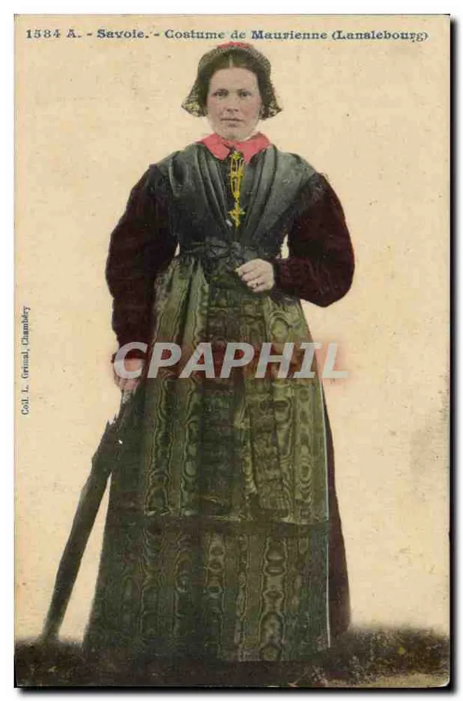 Savoie - Tracht von Maurienne (Lanalebourg) — Coll. L. Grimal, Chambléry - Vorderseite