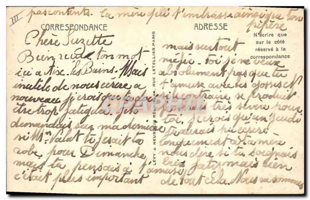 Pittoreske Savoie — Savoyardische Kleidung - Lans-le-Bourg — LL n°19 - Rückseite