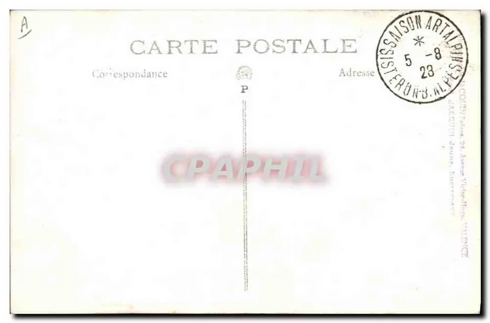 Waisenhaus der P.T.I. — alte Kostüme der Drôme — Verlag nicht sichtbar - Rückseite