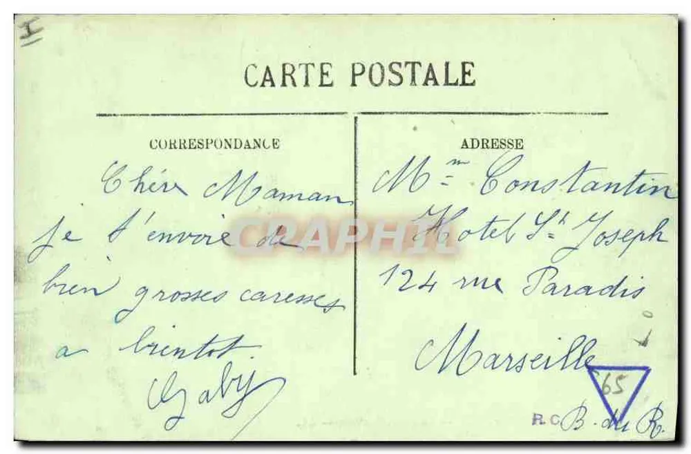 Boulogne-sur-Mer — A Nova Posta — LL. — n° 343 - Verso