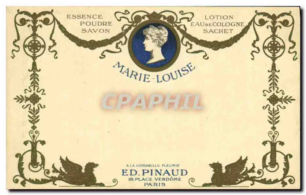 Marie-Louise — Parfums und Toilettenartikel — Éd. Pinaud, Paris - Vorderseite