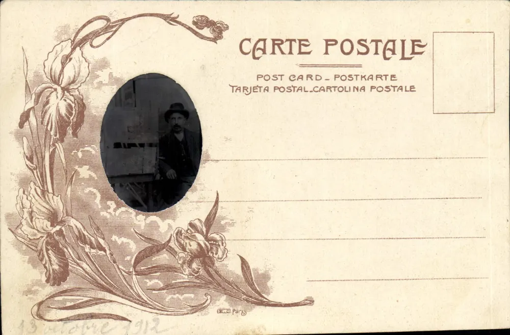 Porträt eines Mannes — Verlag E.C. Paris — Seriennummer nicht sichtbar - Vorderseite