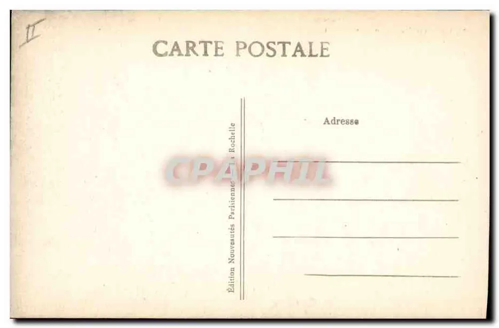 La Rochelle — Ein Eck des Hafens — Edition Nouveautés Partiennées - Rückseite