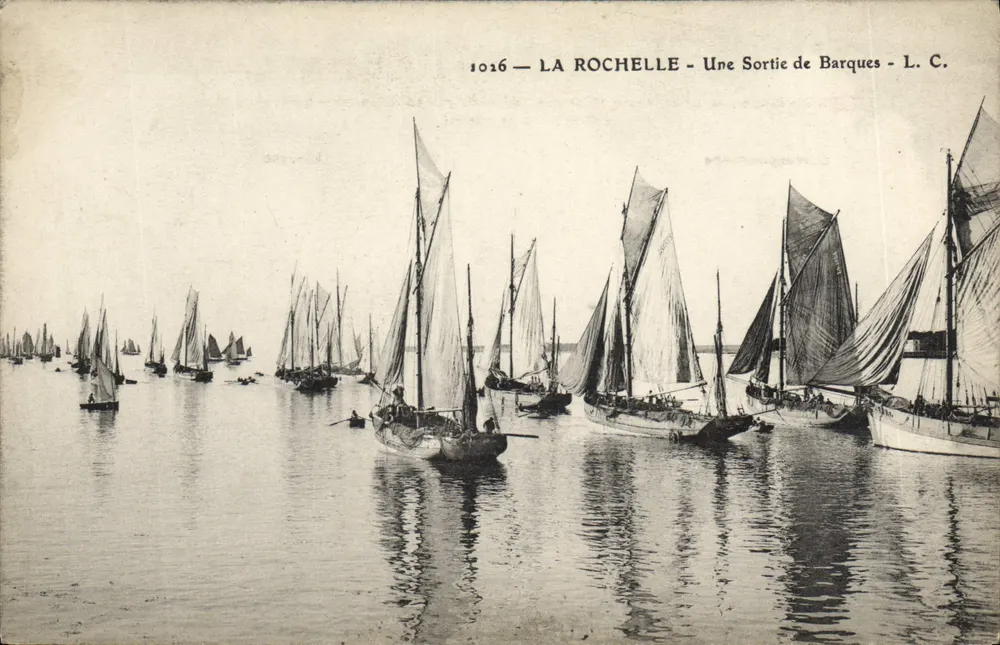 La Rochelle — Saída de Barcos — L. C. n° 1026 - Frente