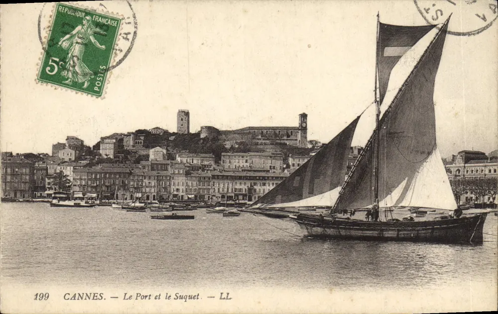 CANNES — Der Hafen und der Suquet — LL - Vorderseite