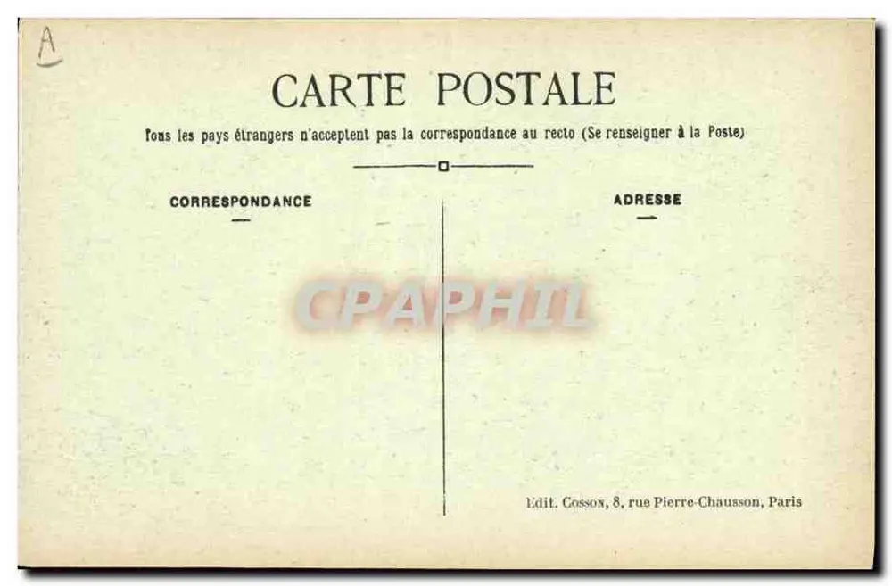PARIS - Münzhof - Die Große Halle des Museums — C.M. Nr. 4 - Rückseite