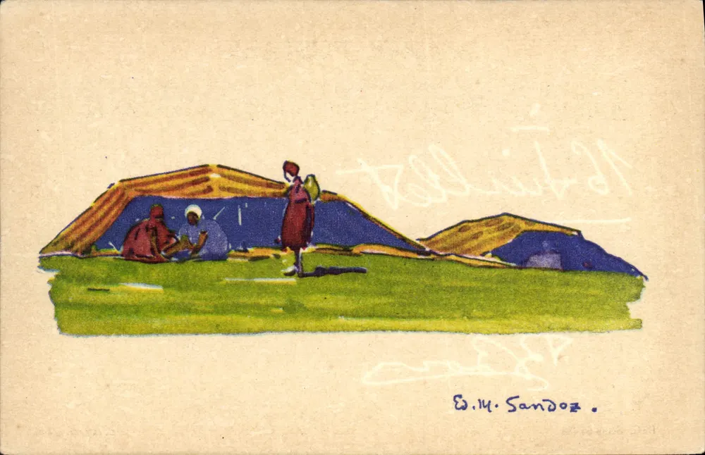 Lager der Reisenden — Verlag Devamrez, Nr. 64.483 - Vorderseite