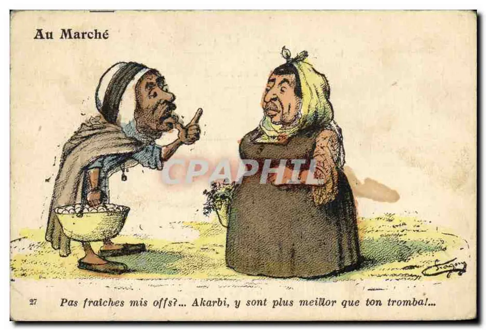 Am Markt — Marktkarikatur — Chagny, n°27 - Vorderseite