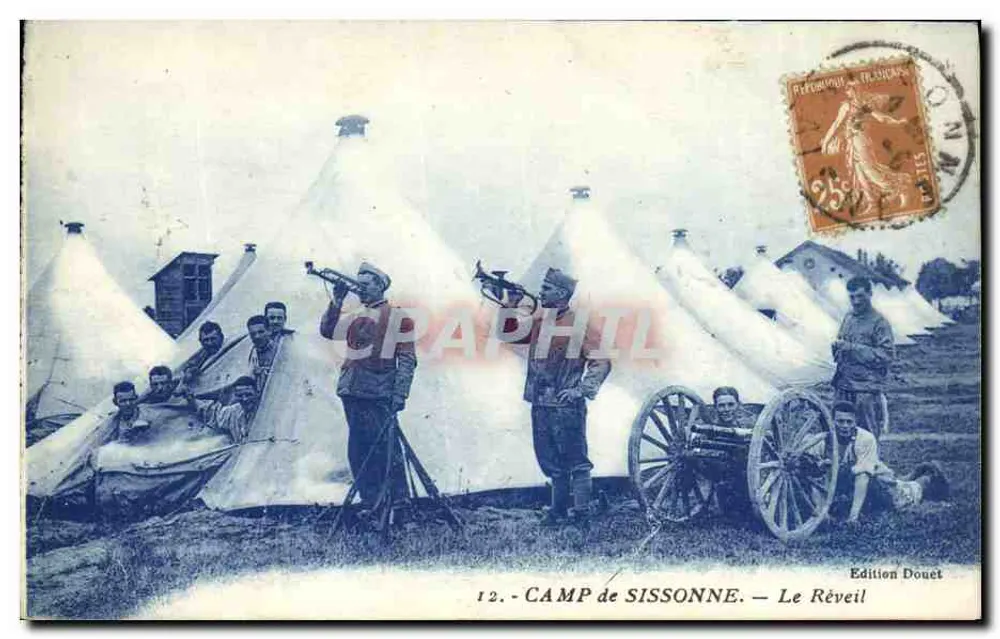 Campo de Sissonne — O Despertar — Edição Douet - Frente
