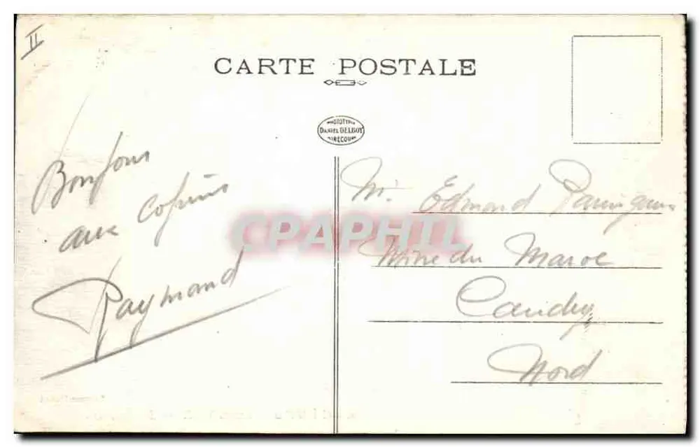 Campo de Sissonne — O Despertar — Edição Douet - Verso