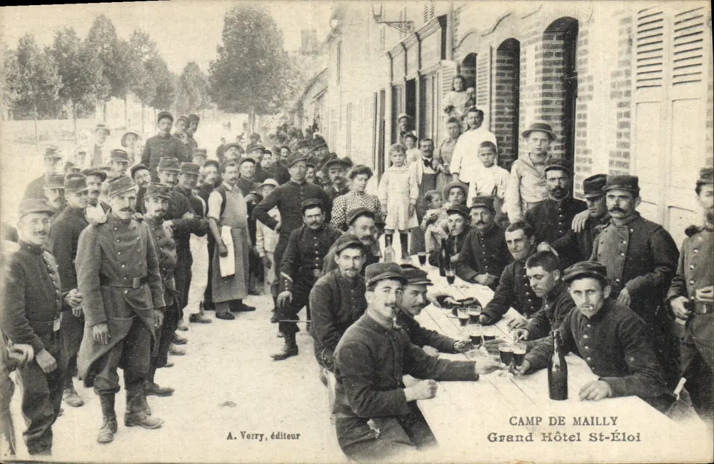 Camp de Mailly — Grand Hôtel St-Éloi — A. Verry, Verlag - Vorderseite