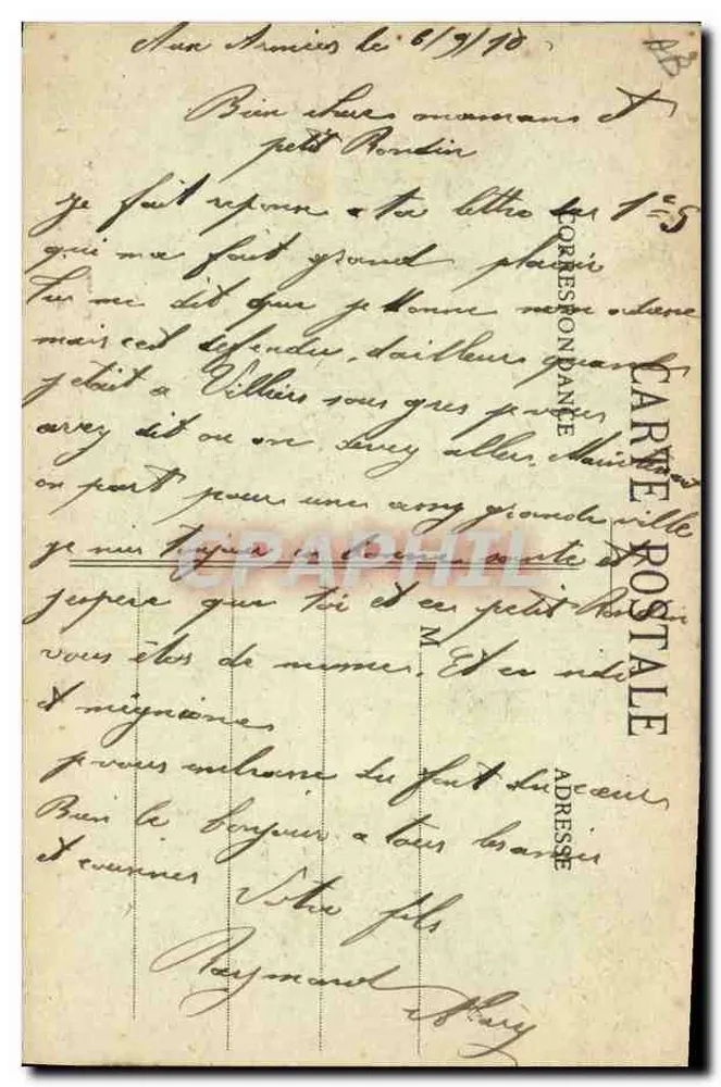 Camp de Mailly — Grand Hôtel St-Éloi — A. Verry, Verlag - Rückseite
