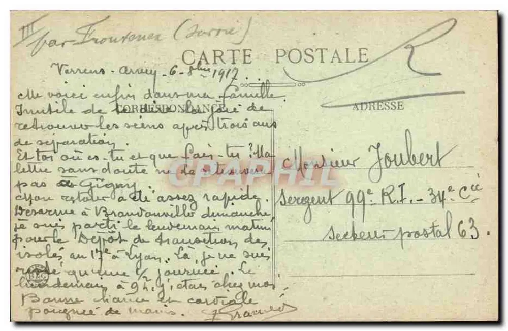 Kleidung der Maurienne — Valloires (Savoie) — Grimal - Cha. n°369 - Rückseite