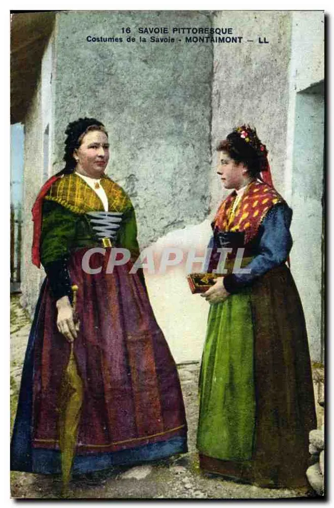 Zwei Frauen in Savoy-Kostümen — Montaimont — LL - Vorderseite