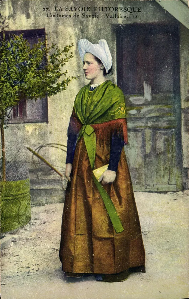 Kleidung der Savoie. Valloire — Serie La Savoie Pittoresque, n°27 — Verleger Lévy & Neurdein, Paris - Vorderseite