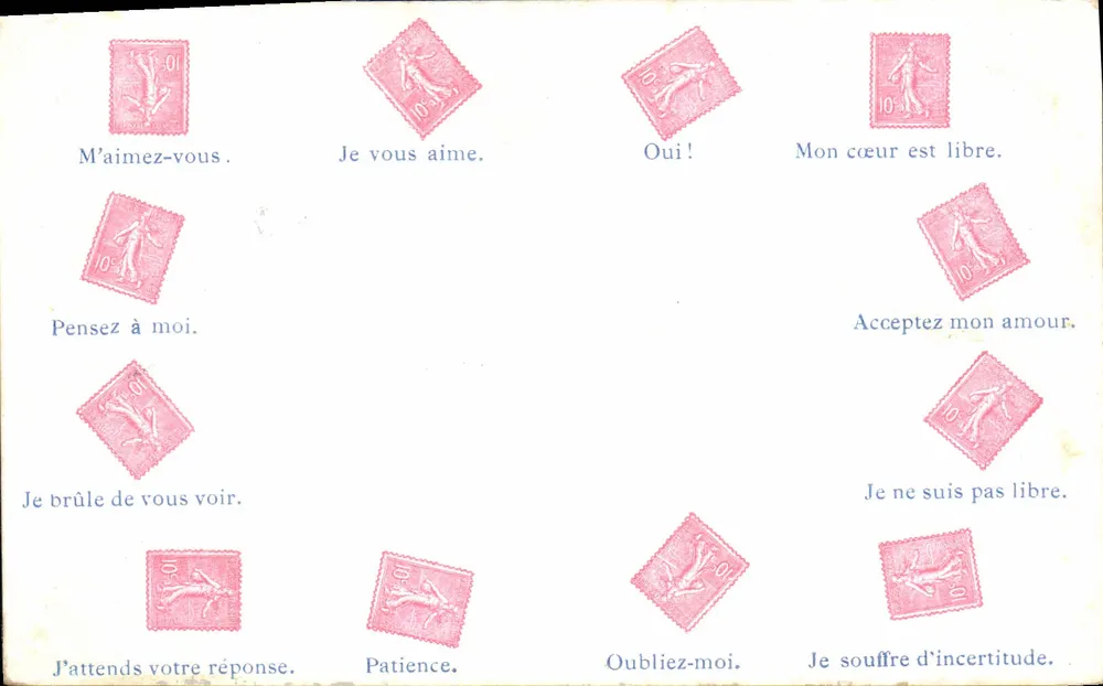 Carta postal de amor — Timothée Jäcor, Neuchâtel - Frente