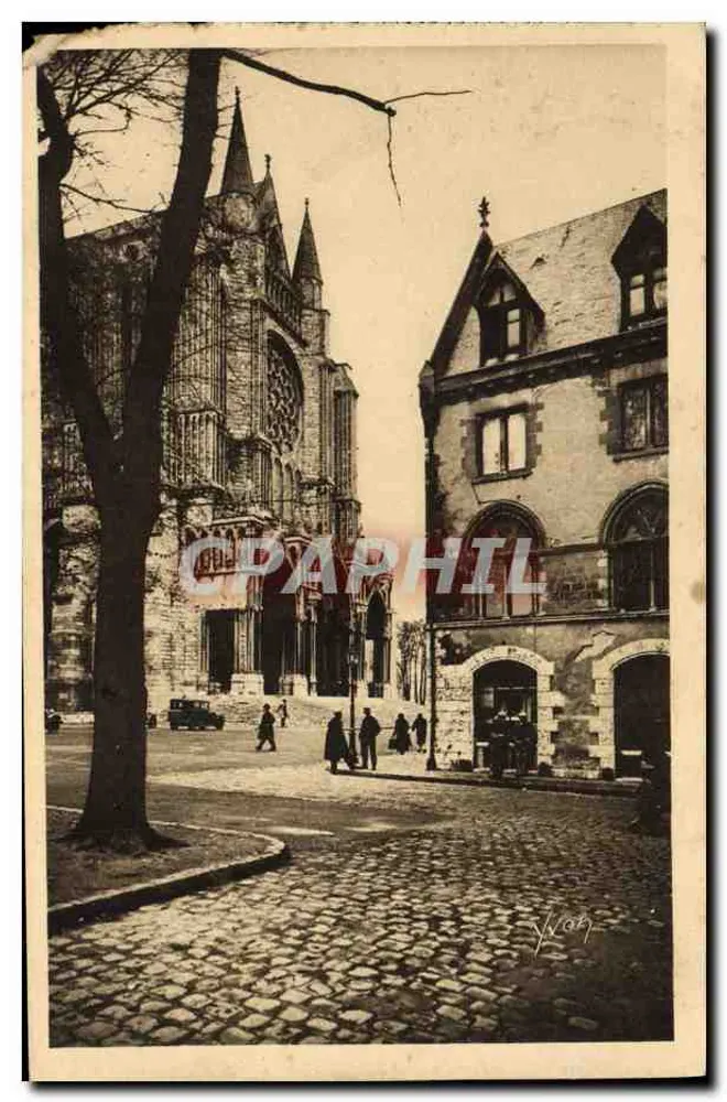 Chartres - A Antiga Postagem e o Portal Sul — Éditions d'Art Yvon, Paris - Frente
