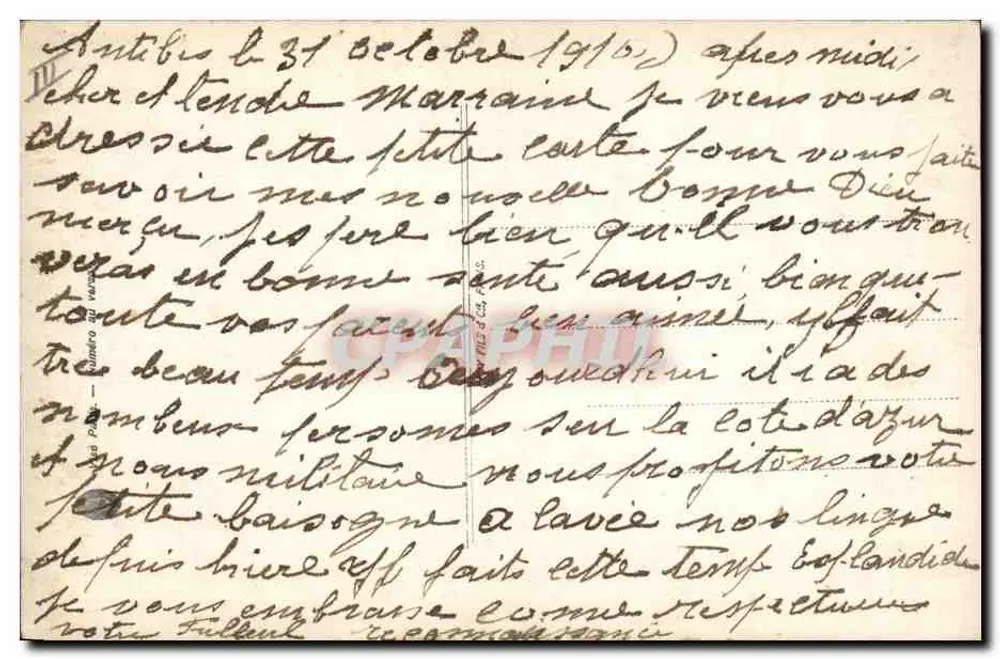 Linguagem do carimbo postal do soldado — editor Rorrinche, n° 297 - Verso
