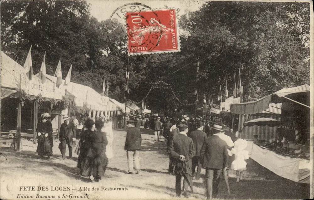 Fête des Loges — Allée des Restaurants — Edition Ravanne in St-Germain - Vorderseite