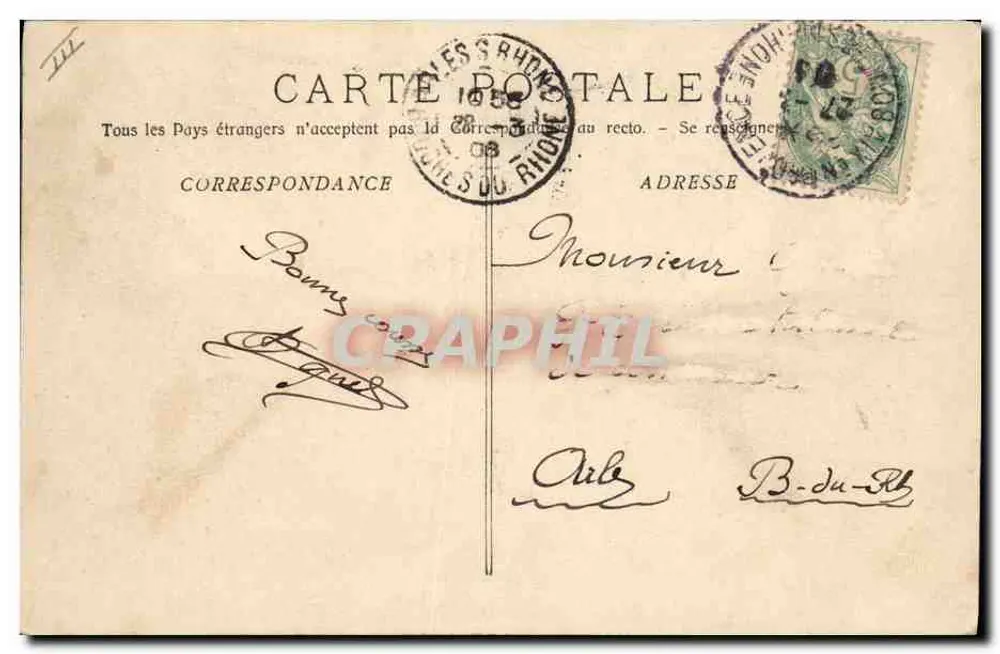 Aix-en-Provence — Der Corso. Eine Hochzeit im Jahr drei tausend. — Sammlung Jaussaud - Rückseite