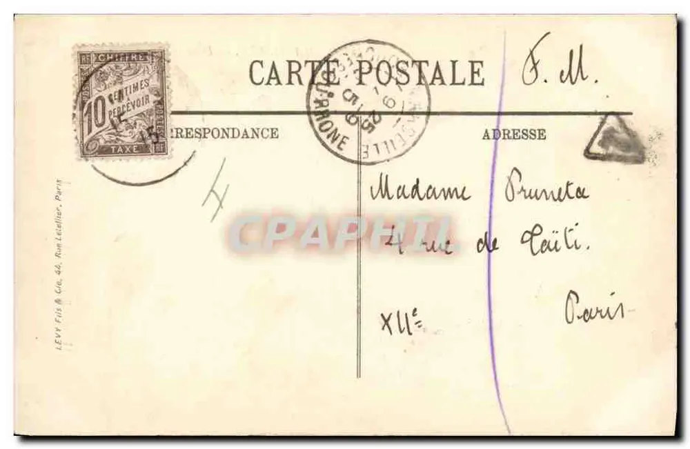 MARSEILLE — Na Tempestade — LL. — N° 299 - Verso